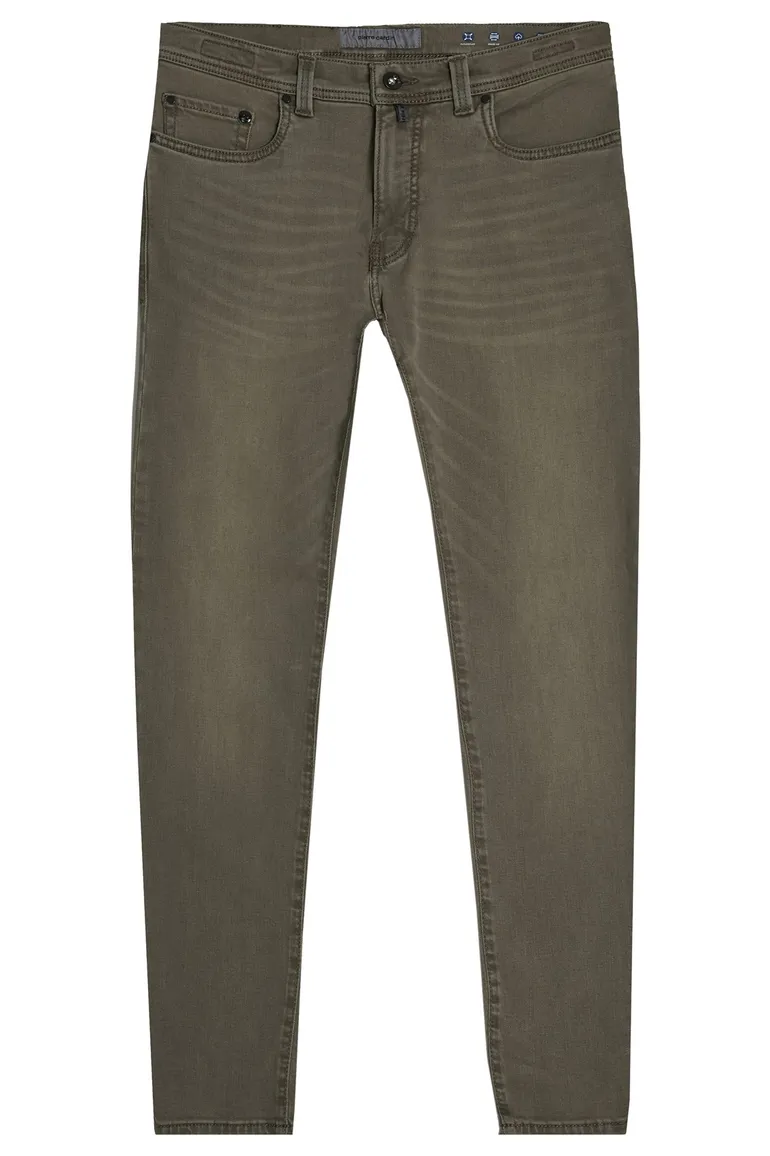 Pierre Cardin Lyon Tapered groen 5 5-pocket broek