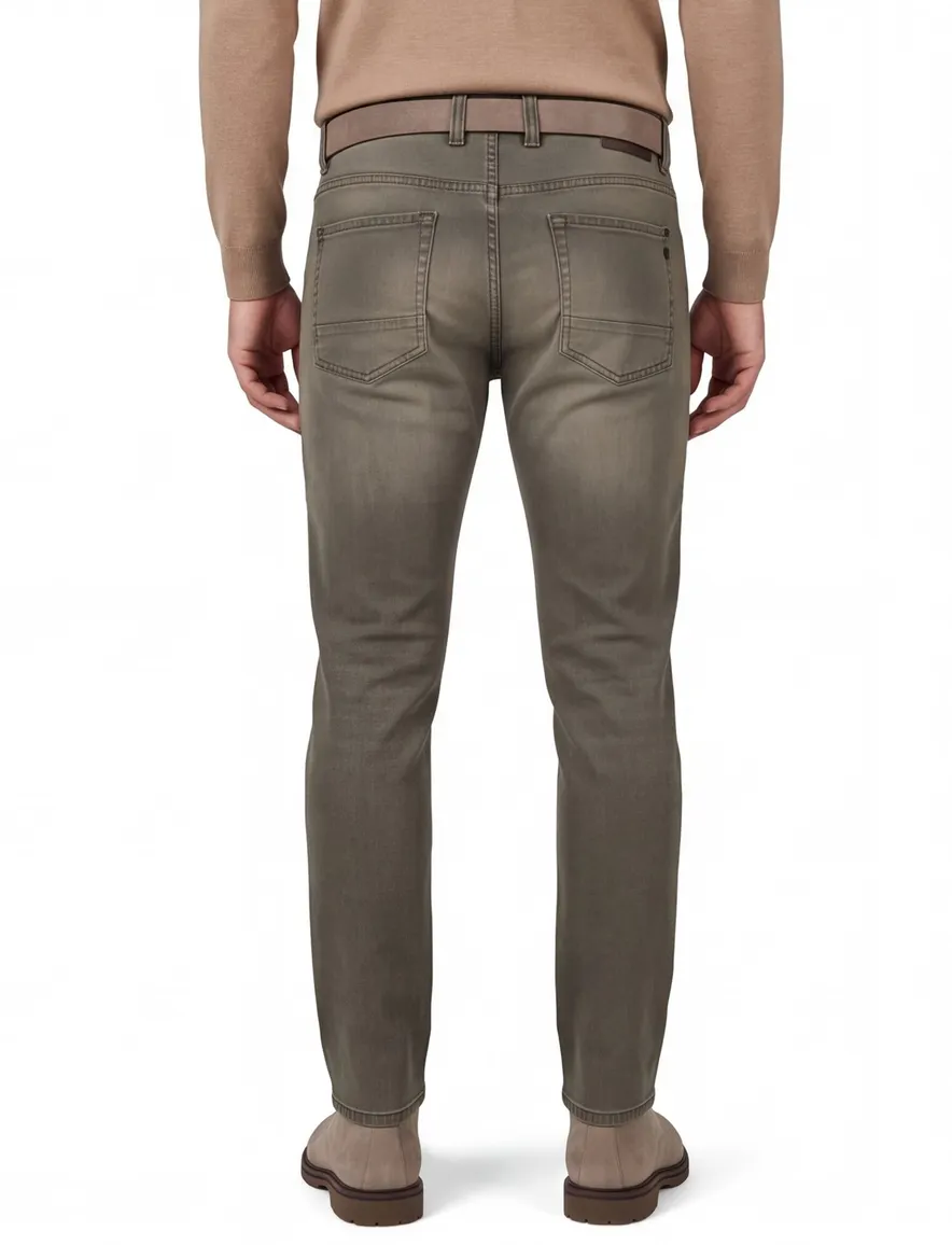 Pierre Cardin Lyon Tapered groen 5 5-pocket broek