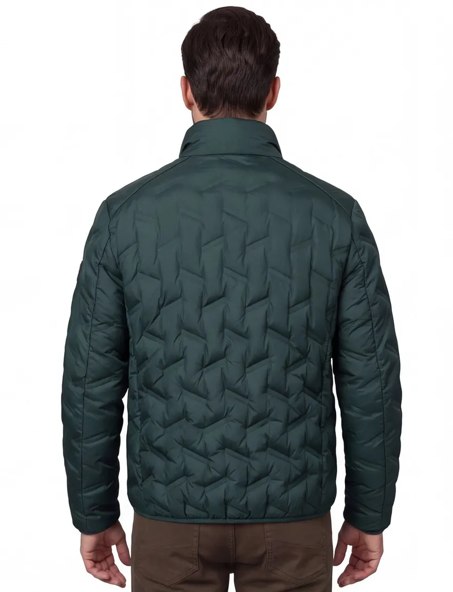 Pierre Cardin Tussenjas groen gewatteerd