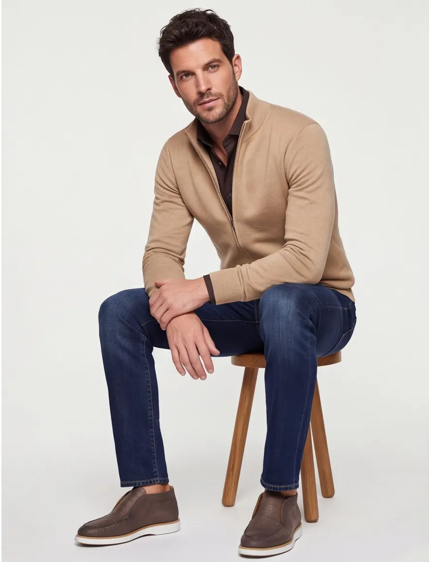 Vest Thomas Maine beige