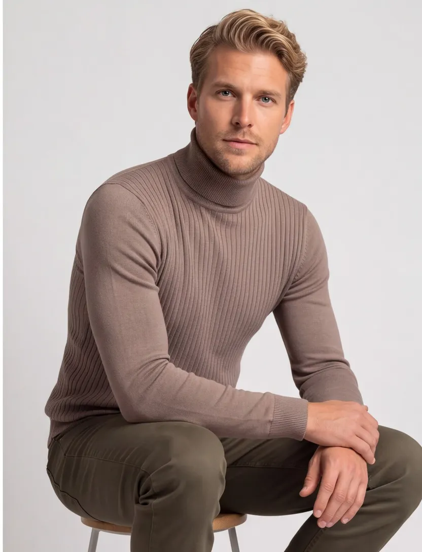 Thomas Maine coltrui beige effen normale fit