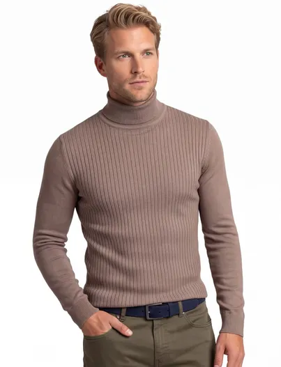 Thomas Maine Thomas Maine coltrui beige effen structuur
