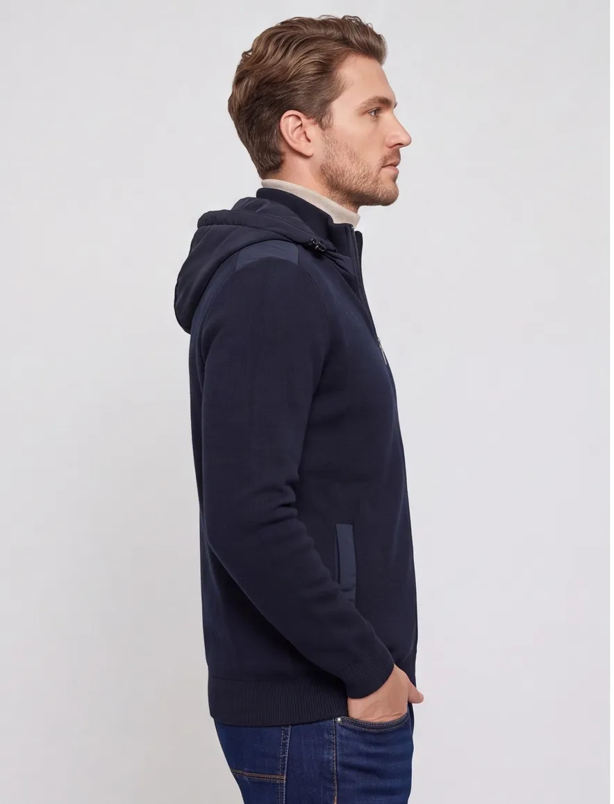 Heren vest donkerblauw