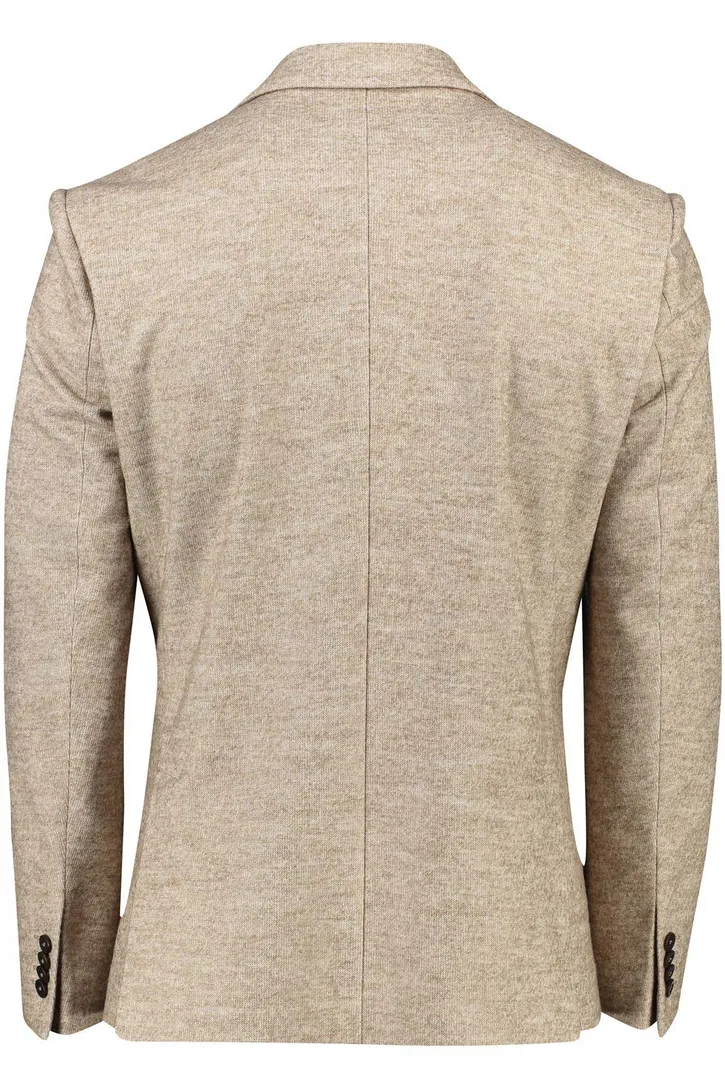 Roy Robson colbert beige normale fit gemêleerd