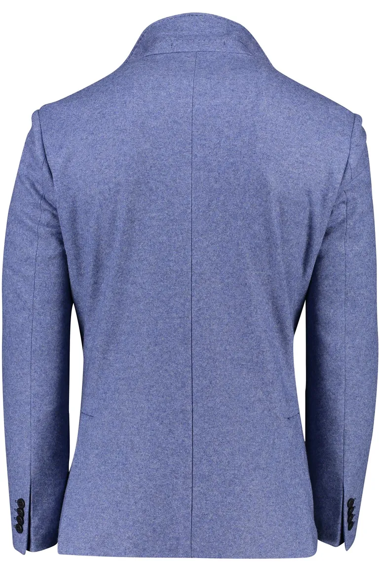 Roy Robson colbert blauw merinowol regular fit