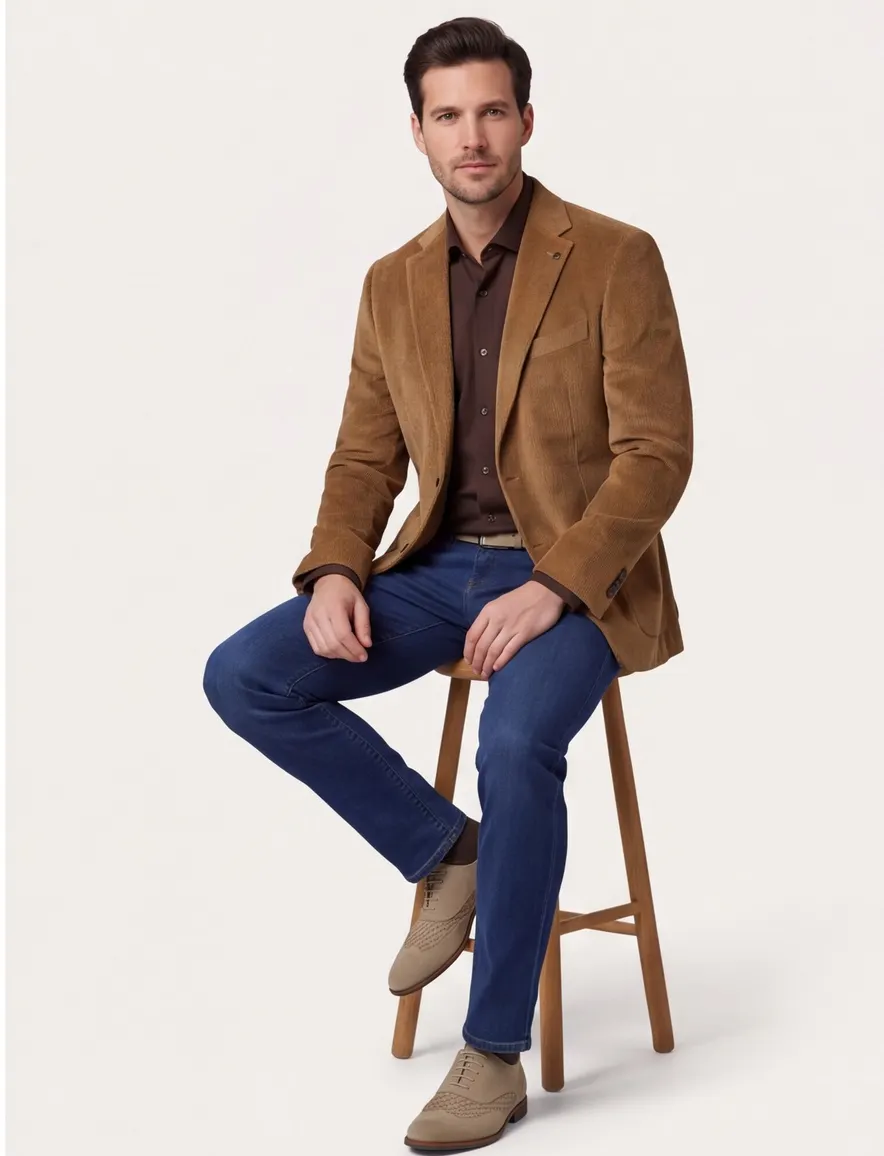 Digel colbert camel modern fit