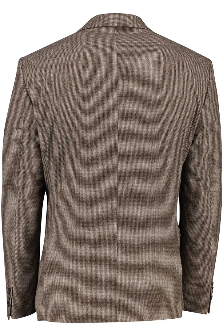 Wollen Digel colbert beige gemêleerd modern fit stretch