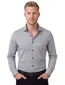 Grijs geprint Olymp business overhemd Level Five extra slim fit