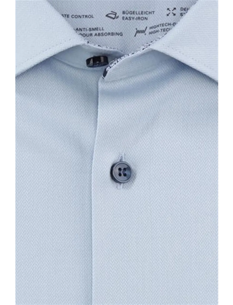 Olymp overhemd mouwlengte 7 Level Five extra slim fit lichtblauw uni
