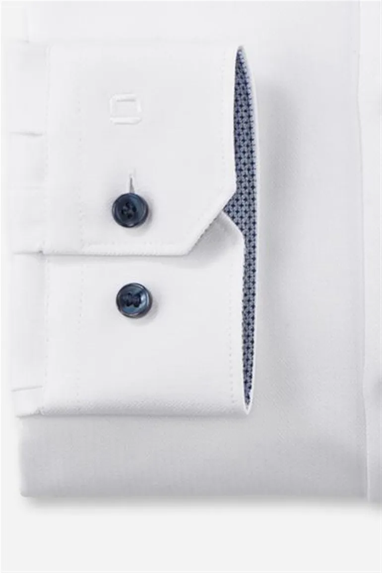 Mouwlengte 7 Olymp overhemd extra slim fit wit uni katoen