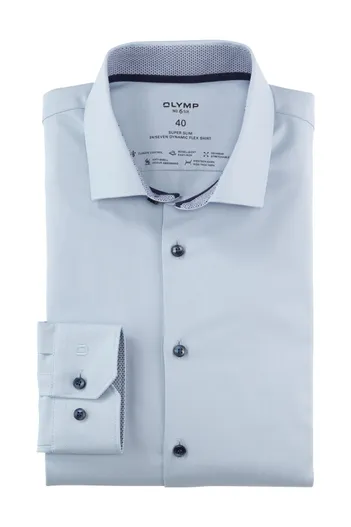Olymp Lichtblauw Olymp overhemd mouwlengte 7 extra slim fit