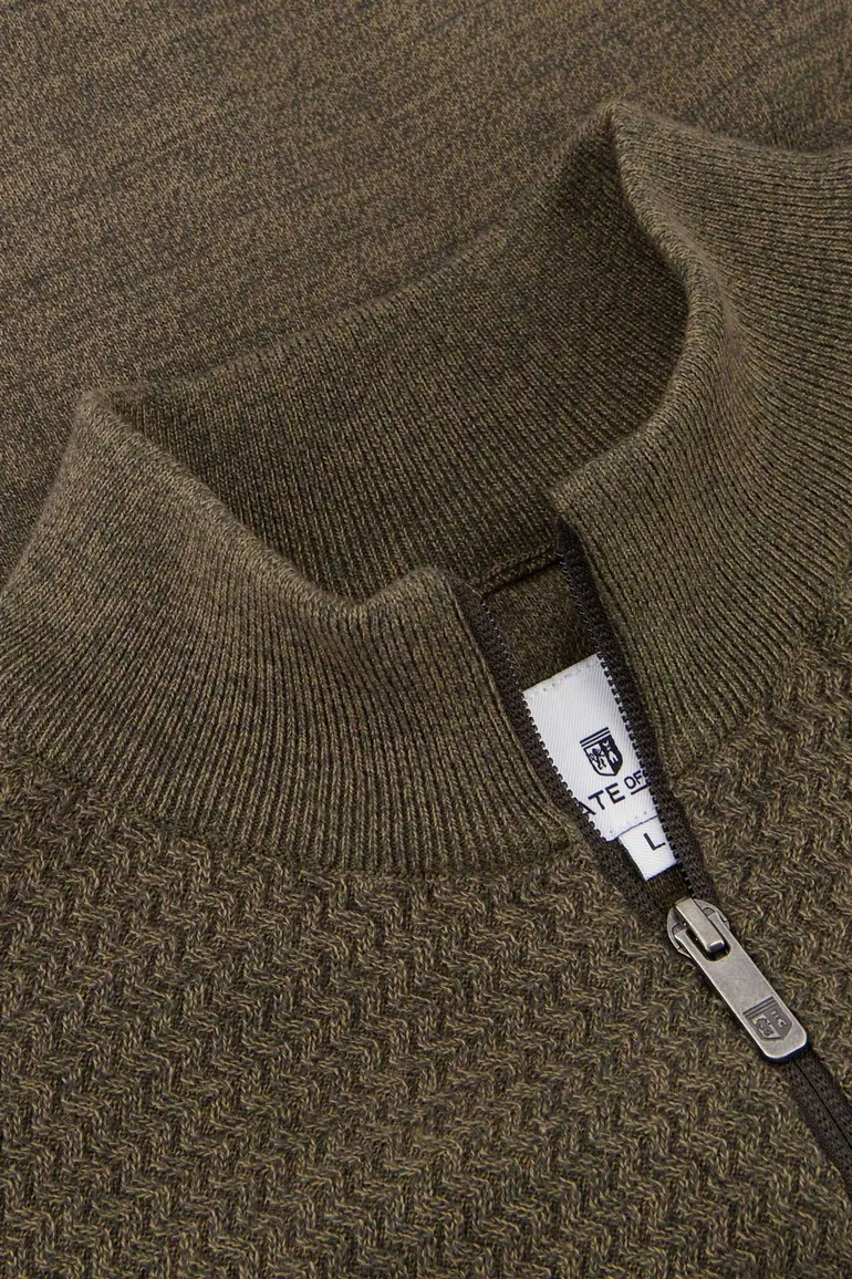 State of Art Vest olive 100% katoen