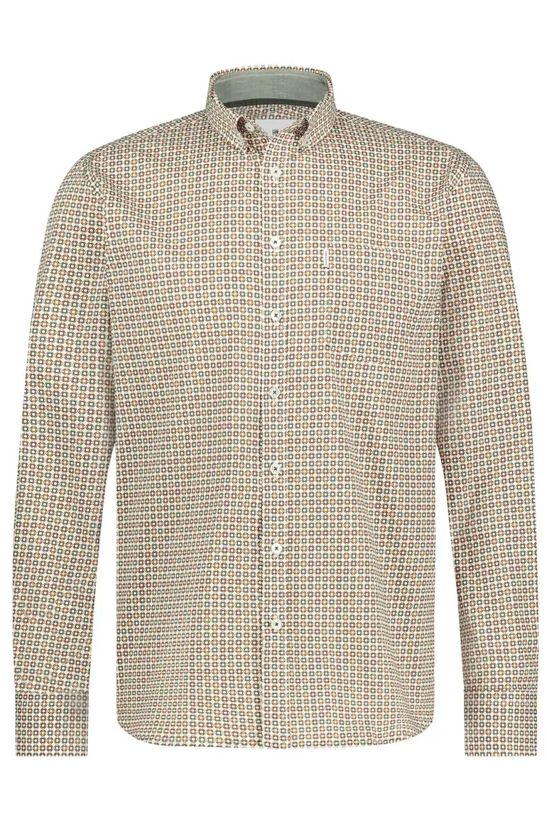 State of Art casual overhemd normale fit geel printje
