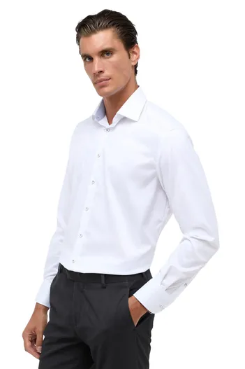 Eterna Eterna overhemd Comfort Fit wit katoen