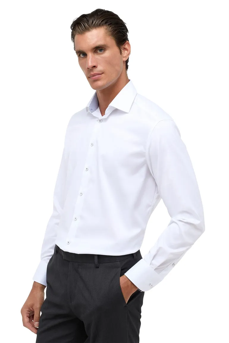 Eterna overhemd Comfort Fit wit katoen