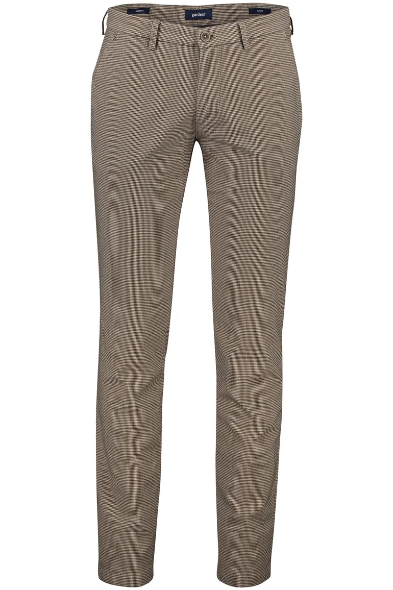 Gardeur Chino lichtbruin Slim fit