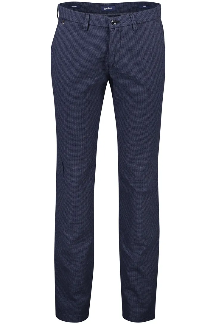 Gardeur katoenen chino donkerblauw slim fit