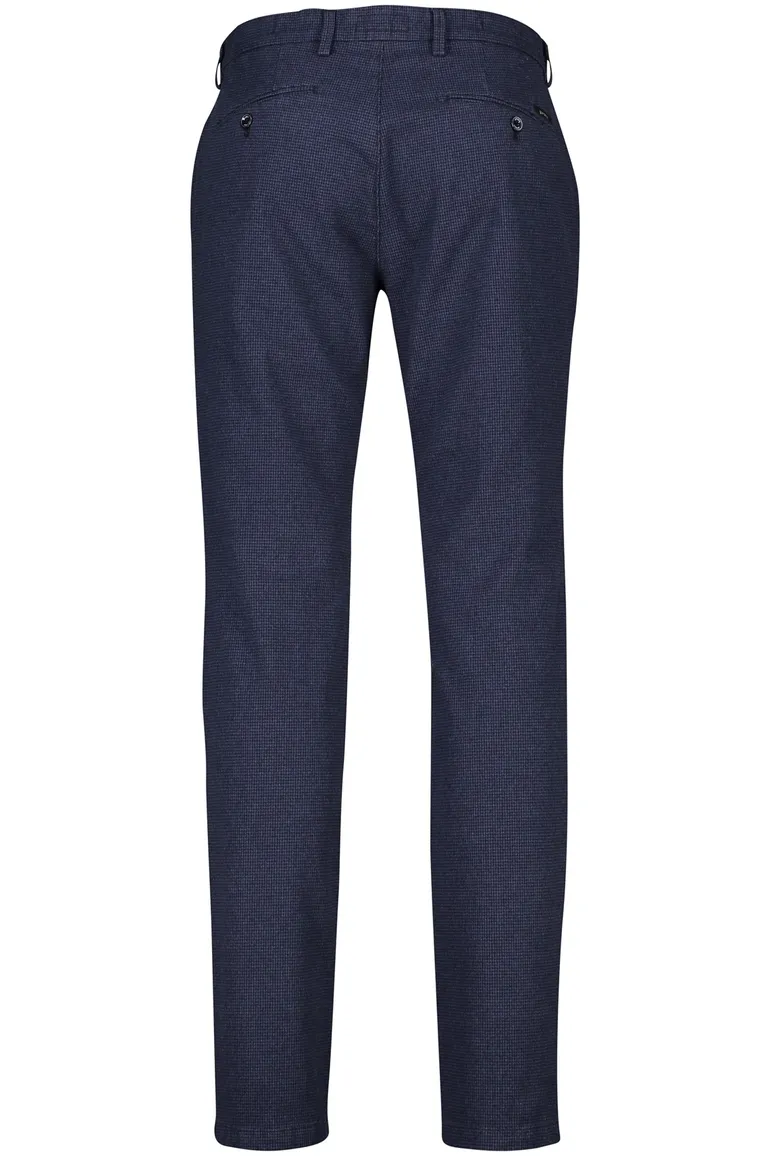 Gardeur chino donkerblauw slim fit katoen