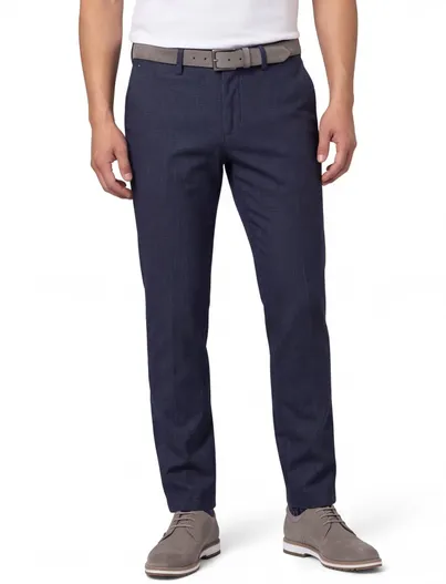 Gardeur Gardeur katoenen chino donkerblauw slim fit
