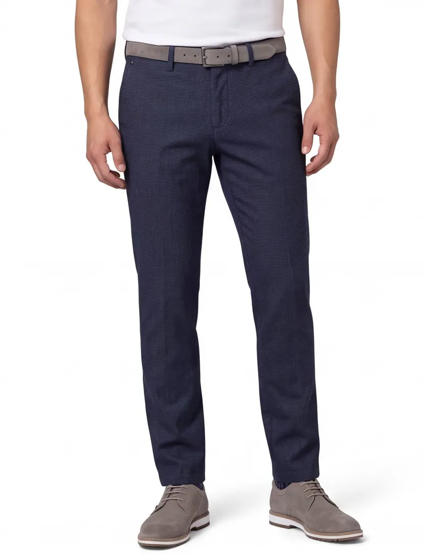 Gardeur katoenen chino donkerblauw slim fit
