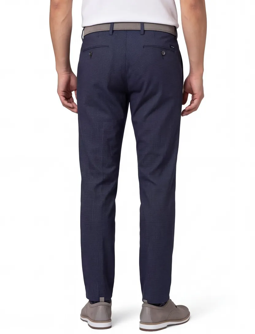 Gardeur katoenen chino donkerblauw slim fit