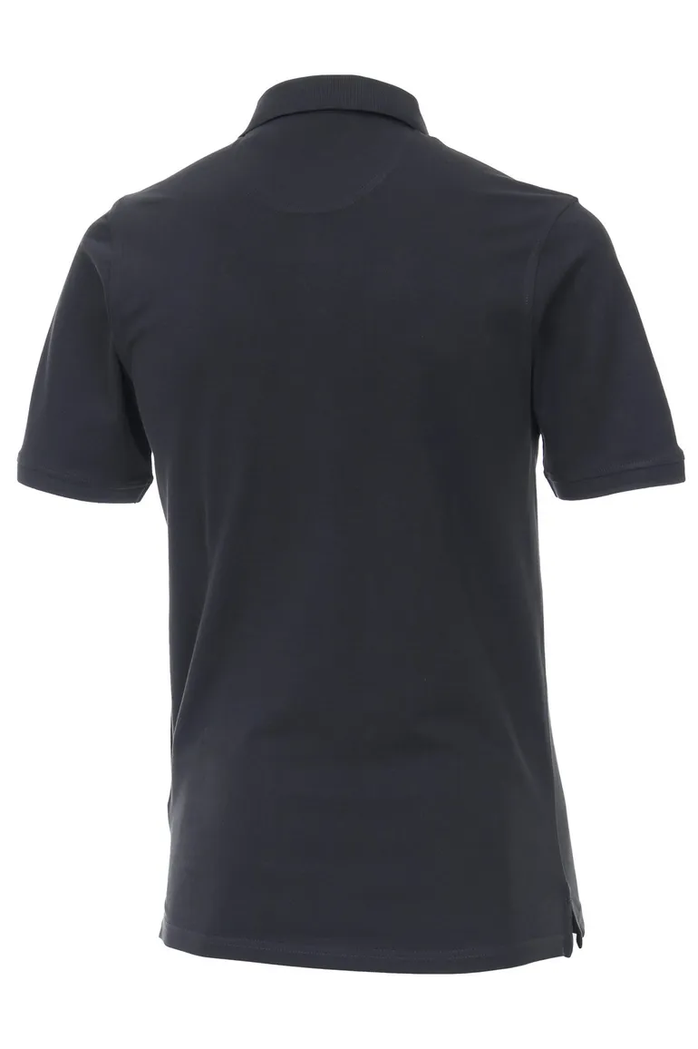 Casa Moda polo normale fit grijs effen katoen