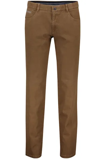 COM4 COM4 broek swing front bruin katoen