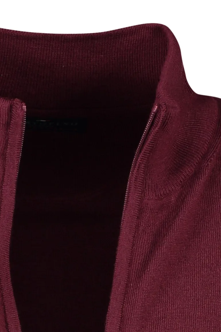 Portofino Vest bordeaux wol