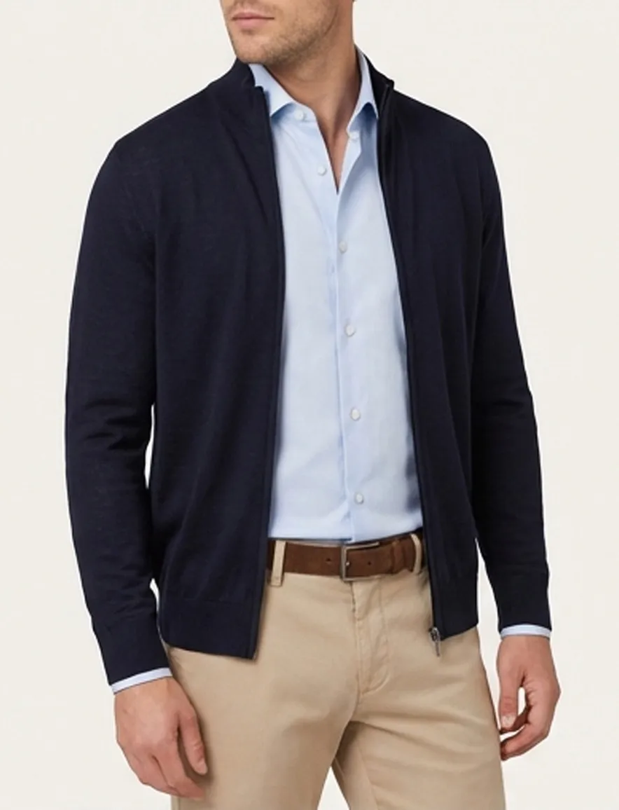 Portofino Vest navy wol