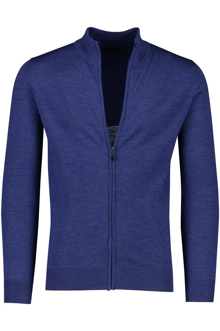 Portofino Vest blauw wol