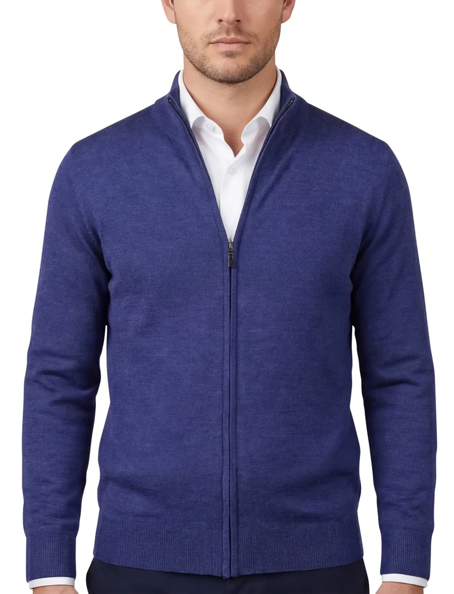 Portofino Vest blauw wol