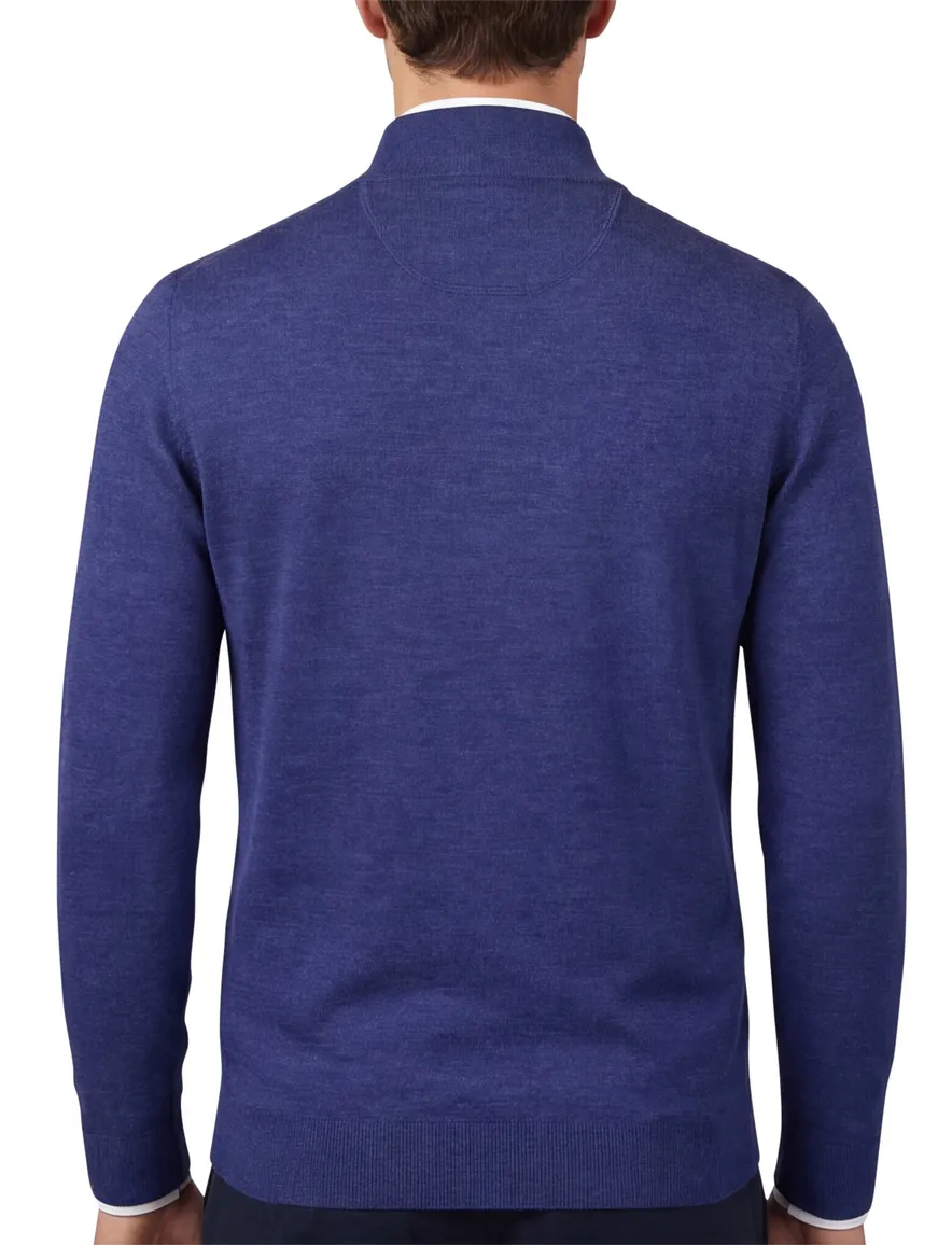 Portofino Vest blauw wol
