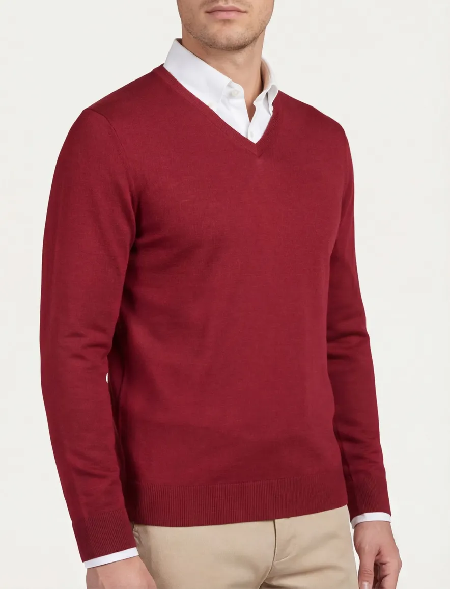 Portofino trui rood 100% wol