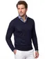 Portofino wollen trui donkerblauw