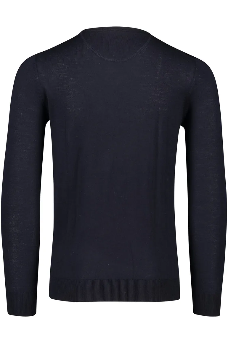 Portofino trui donkerblauw ronde hals