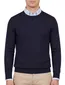 Portofino trui donkerblauw ronde hals