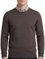 Portofino trui donkerbruin 100% wol