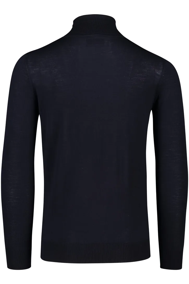 Portofino slim fit coltrui donkerblauw wol