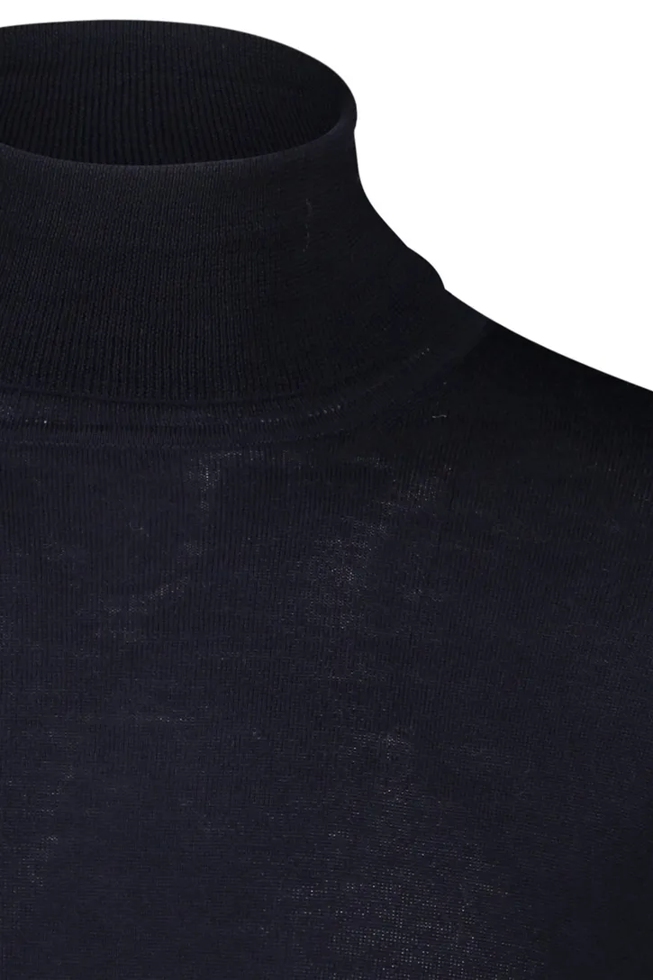 Portofino slim fit coltrui donkerblauw wol