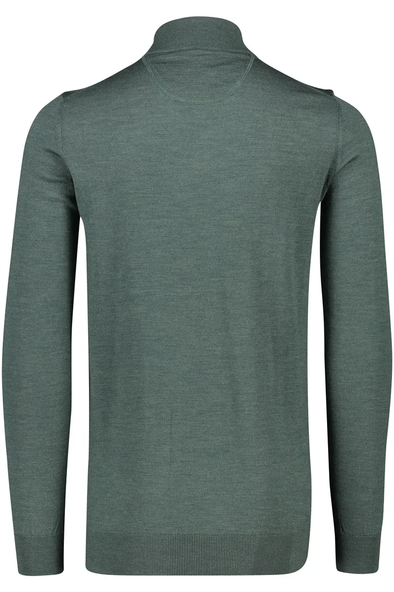 Portofino extra long wollen vest groen