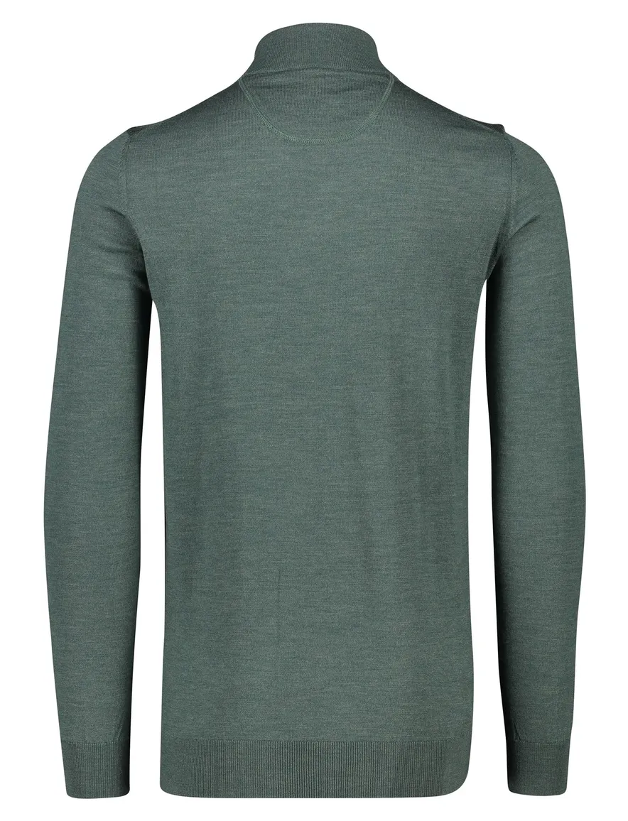 Portofino extra long wollen vest groen