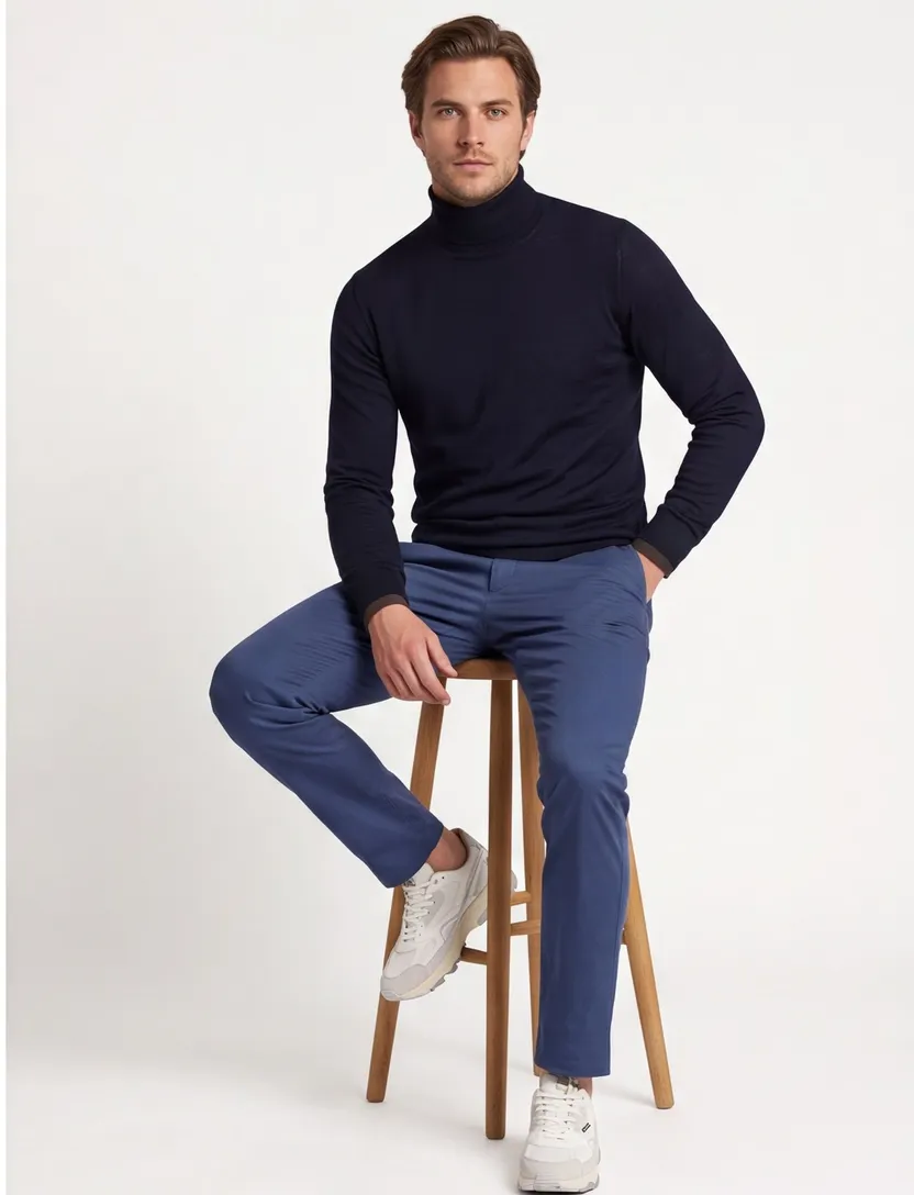 Portofino coltrui extra long slim fit wol navy