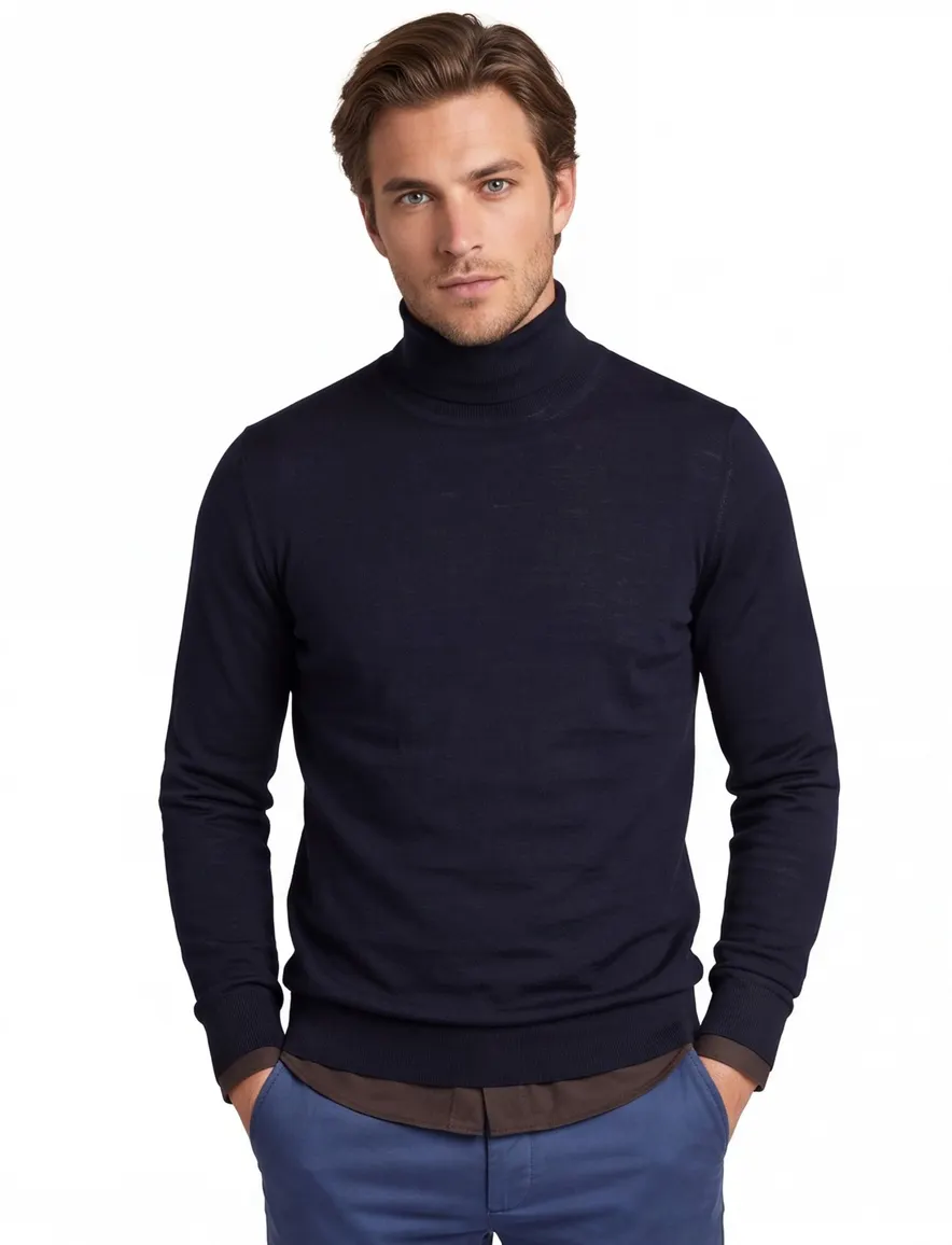 Portofino coltrui extra long navy wol slim fit
