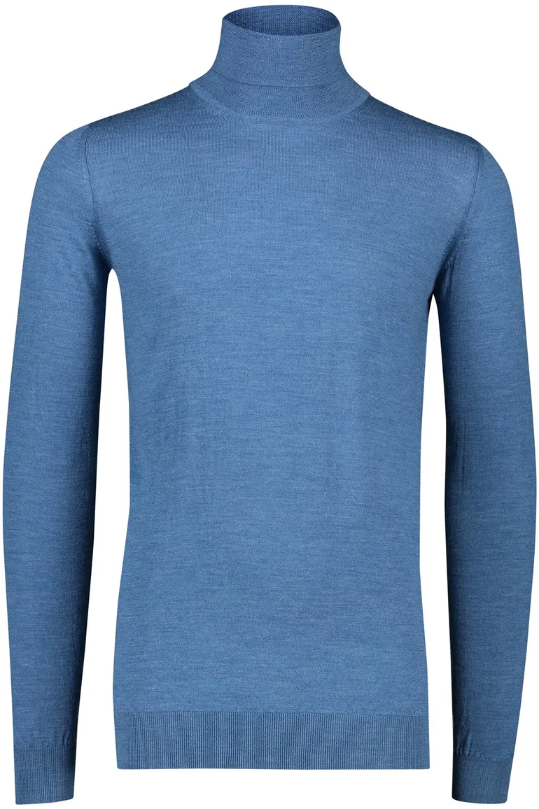 Portofino coltrui extra long blauw wol slim fit