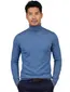 Portofino coltrui extra long blauw slim fit wol