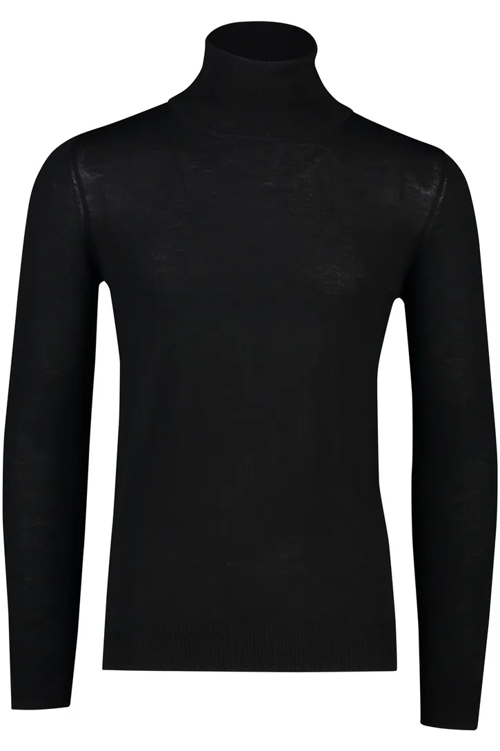 Portofino coltrui zwart slim fit wol