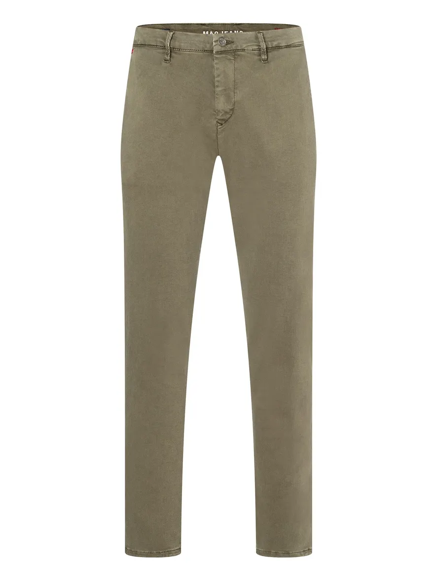 Mac broek heren khaki effen denim