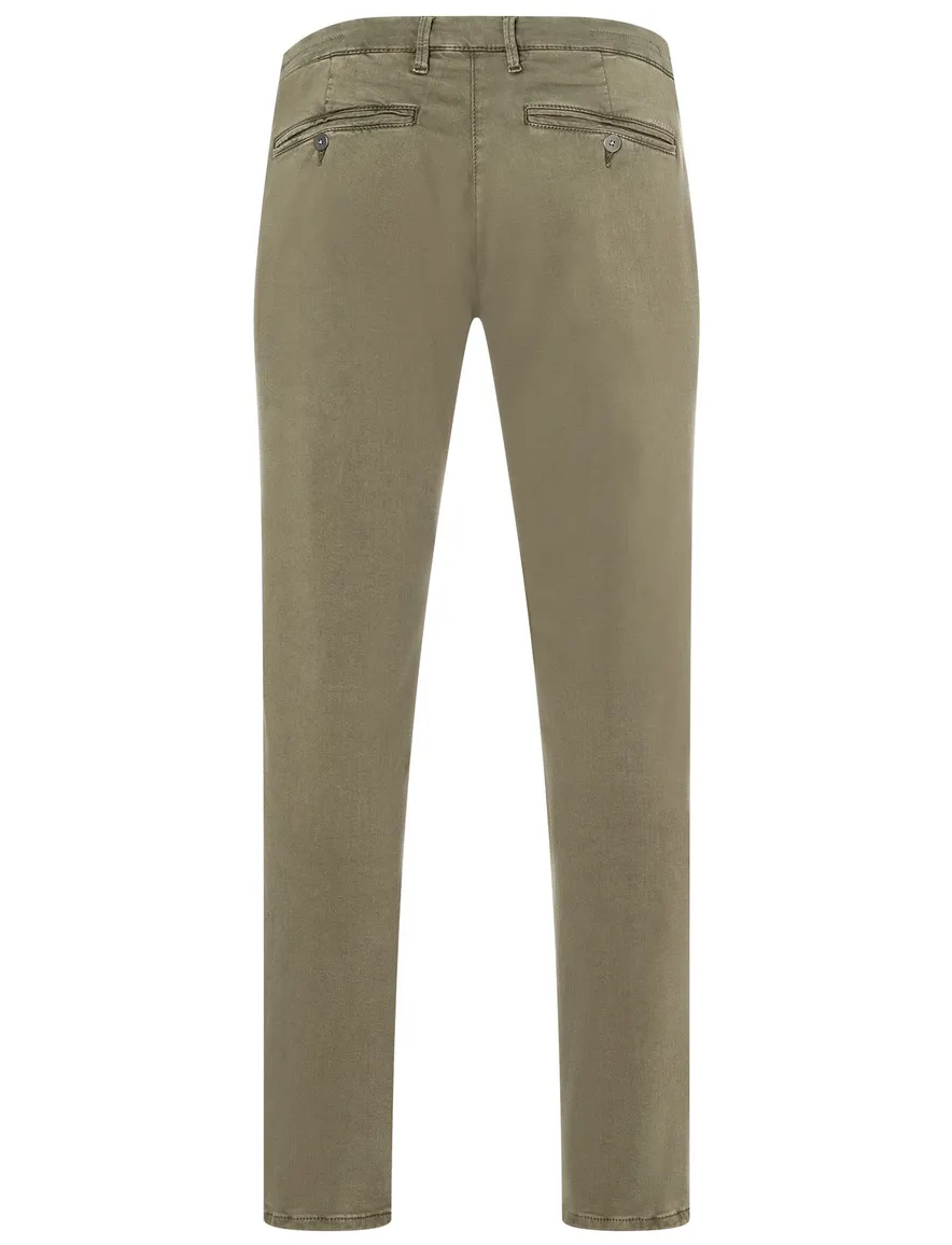 Mac broek heren khaki effen denim