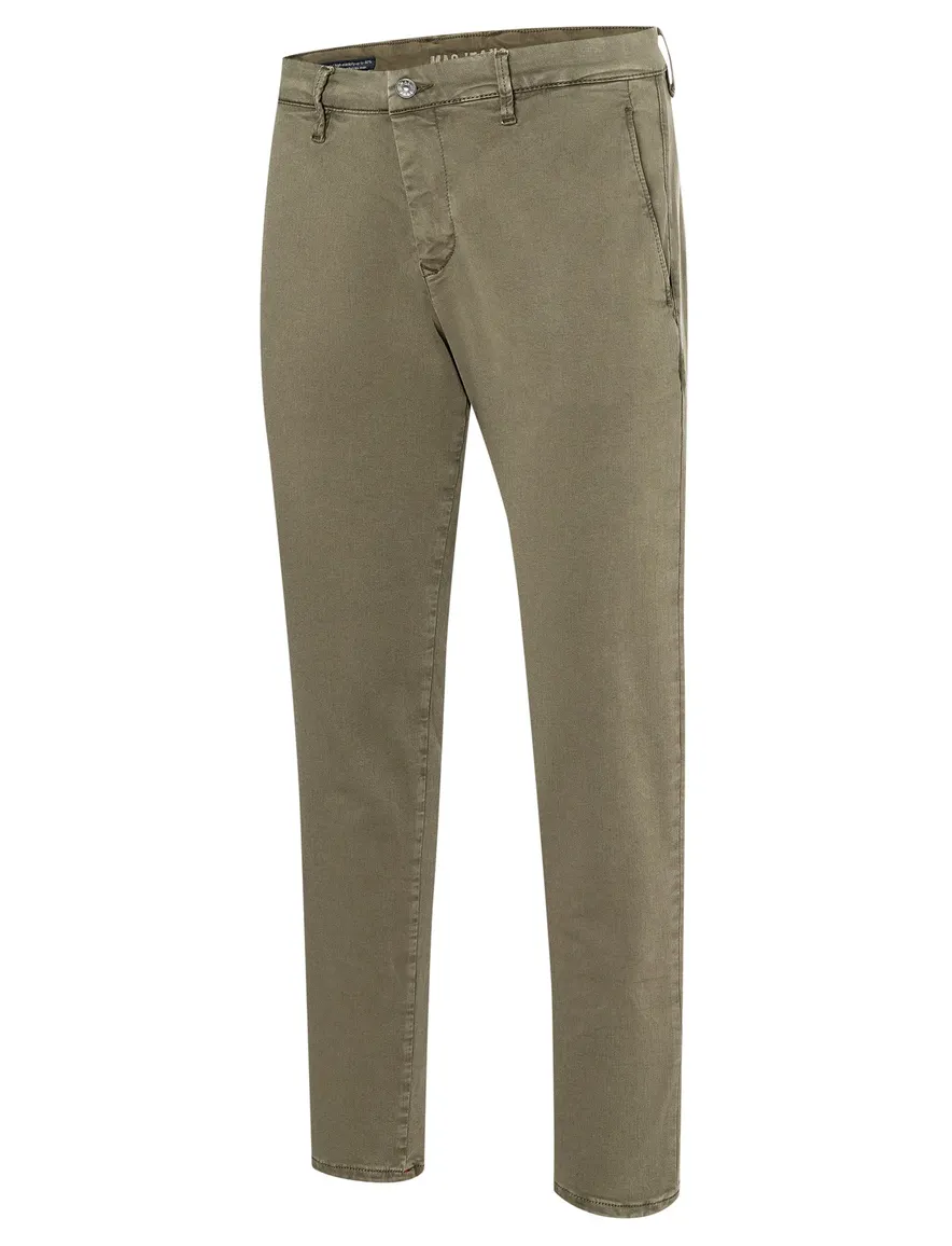 Mac broek heren khaki effen denim