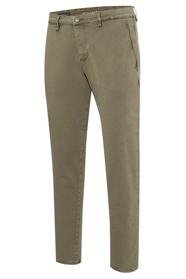 Mac heren broek groen effen denim driver pants
